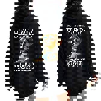 Beagle Mommyビーグル ママ フンデ ママについてつぶやく イングリッシュ・ビーグル ママ レディース オーバーサイズ パーカー バックプリント - Kawaiitshirt