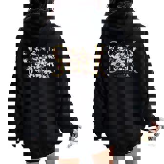 Beauty Flower（6） レディース オーバーサイズ パーカー バックプリント - Kawaiitshirt