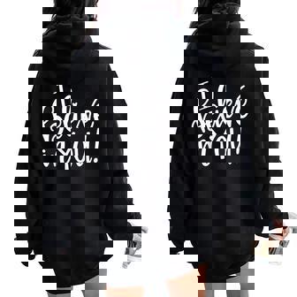 I Believe In You Teacher Testing Day Women Oversized Hoodie Back Print - Thegiftio