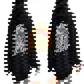 Best Cat Mom Ever La Mejor Madre De Gatos In Mangas Women Oversized Hoodie Back Print - Regaloses