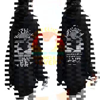 Best Cluckin Uncle Ever Vintage Chicken Uncle Father's Day Women Oversized Hoodie Back Print - Thegiftio UK