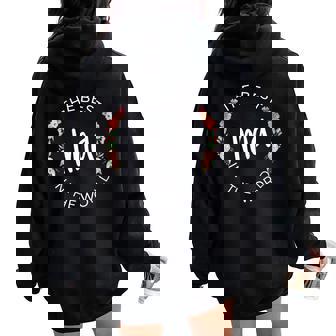 The Best Ima In The World Jewish Mom Mother's Day Women Oversized Hoodie Back Print - Thegiftio UK
