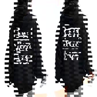 Best Lesbian Queer Gay 2 Moms Ever Mother's Day Women Oversized Hoodie Back Print | Mazezy