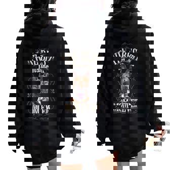 Best Malinois Mom Ever Belgian Malinois Perro Intage In Mangas Women Oversized Hoodie Back Print - Regaloses