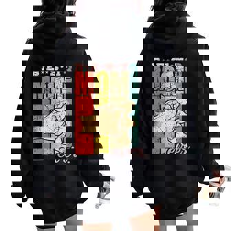 Best Mom Ever Madre De Tres Trillizos Madre De 3 Niños Women Oversized Hoodie Back Print - Regaloses