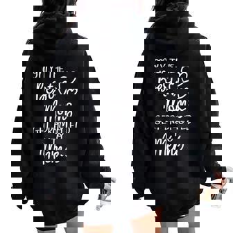 The Best Moms Get Promoted To Mémé French Canadian Grandma Women Oversized Hoodie Back Print - Thegiftio