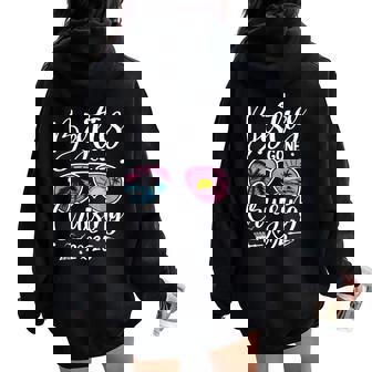 Besties Gone Cruising 2025 Girls Matching Cruise Women Oversized Hoodie Back Print - Thegiftio UK