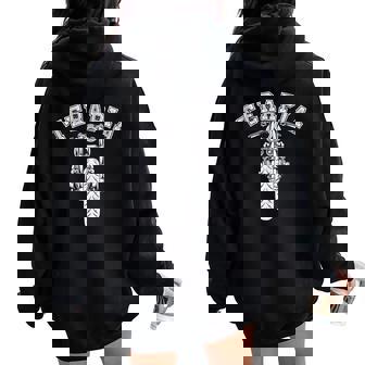 Biker Divertida Motera Regalo Las Moteras Terapia Moto In Mangas Women Oversized Hoodie Back Print - Regaloses