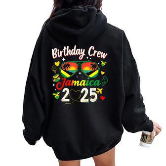 Birthday Crew Jamaica 2025 Family Reunion & Girls Trip Women Oversized Hoodie Back Print - Thegiftio UK