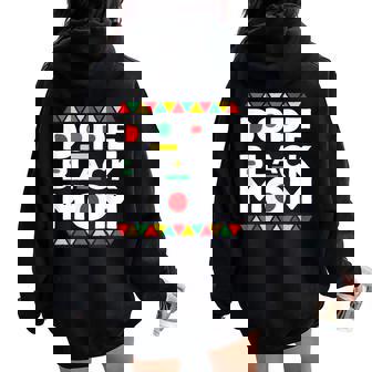 Black Dope Black Mom Women Oversized Hoodie Back Print | Mazezy