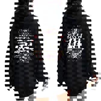 Blessed Gigi Grandma Life Flower 2025 Women Women Oversized Hoodie Back Print | Mazezy