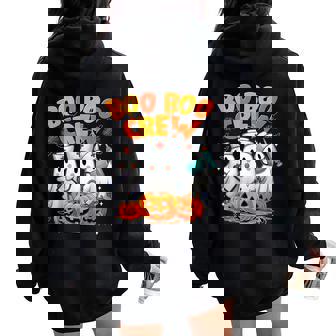 Boo Boo Crew Nurse Ghost Halloween Costumes Women Women Oversized Hoodie Back Print | Seseable FR