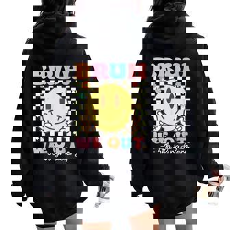 Bruh We Out 5Th Graders Class Of 2025 5Th Grade Graduation Women Oversized Hoodie Back Print - Thegiftio UK