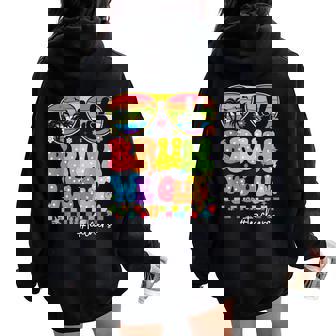 Bruh We Out Teachers Cute End Of School Year Summer Groovy Women Oversized Hoodie Back Print - Thegiftio UK
