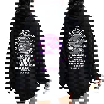 Bruja Motera Women Oversized Hoodie Back Print - Regaloses