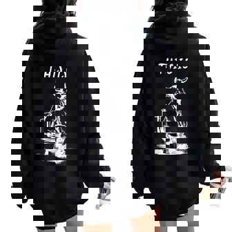 This Is Bullsht Cow Toilet Humorous Women Women Oversized Hoodie Back Print | Mazezy