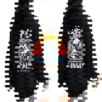 Cadeau Fête Des Pères Motif Animal Panda Pour Papa Et Fils Sweat à capuche oversize pour femme avec imprimé dans le dos - Cadeauxyz