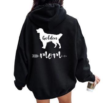 Camisa Golden Retriever Mom Camisa Golden Mom Women Oversized Hoodie Back Print - Regaloses