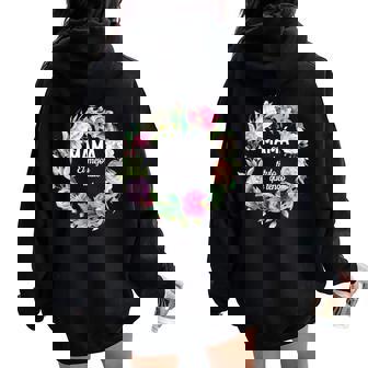 Camisa Para Mama Dia De Las Madres Spanish Women Oversized Hoodie Back Print | Mazezy