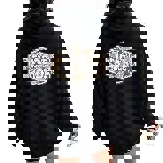 Camo First Grade Boy Hello 1St Grade Students Teachers Women Oversized Hoodie Back Print - Thegiftio