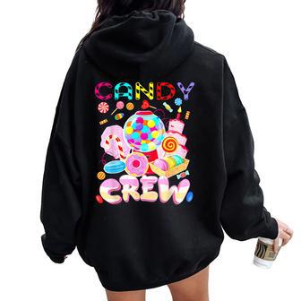 Candy Land Candy Crew Party Halloween Costumes Adult Women Women Oversized Hoodie Back Print - Thegiftio UK