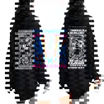 Cappuccino-Assassino Italian-Brainrot Gen Z Women Women Oversized Hoodie Back Print - Thegiftio UK