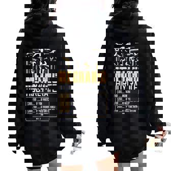 Car Mechanic Hourly Rate Auto Repair Humor Gag Dad Women Women Oversized Hoodie Back Print - Thegiftio UK