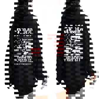 Cat Mom The The Myth The Snack Dealer Mother's Day Women Oversized Hoodie Back Print | Mazezy