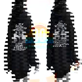 Celebrando 30 Años De Amistad Para Hombres Y Es Women Oversized Hoodie Back Print - Regaloses