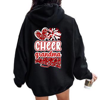 Cheer Grandma Of A Cheerleader Grandmother Women Oversized Hoodie Back Print - Thegiftio UK
