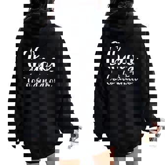 Chef D'équipe Coordinateur Du Chaos Disant S-Xxl Sweat à capuche oversize pour femme avec imprimé dans le dos - Cadeauxyz
