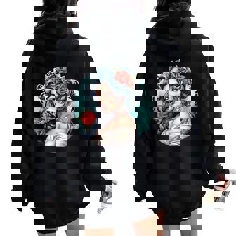 Chicano Girl メキシコ系アメリカ人 シカーノ ヒスパニック ラティーナ レディース オーバーサイズ パーカー バックプリント - Kawaiitshirt