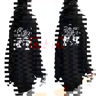 Choir Mom Heart Mom Of A Choir Member Choir Mama Women Oversized Hoodie Back Print | Mazezy