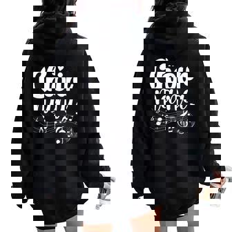 Choir Nana Grandma Nana Of A Choir Member Women Oversized Hoodie Back Print | Mazezy