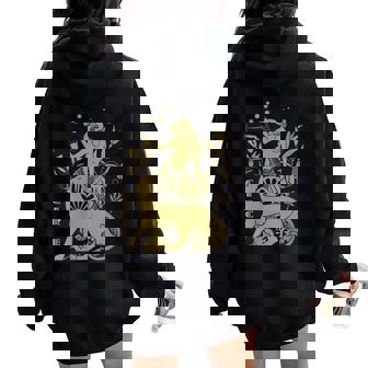 Circé Déesse Grecque Antique Sweat à capuche oversize pour femme avec imprimé dans le dos - Cadeauxyz