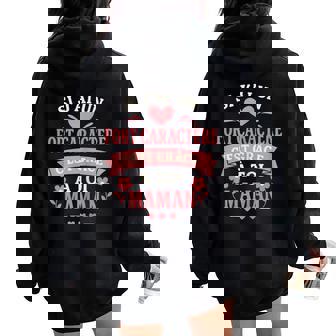 Citation Pour Maman Et Fille Drôle Fête Des Mères Sweat à capuche oversize pour femme avec imprimé dans le dos - Cadeauxyz