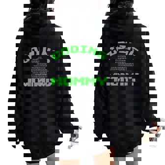 Coding Mommy Programador De Código Binario Para Mamá Women Oversized Hoodie Back Print - Regaloses