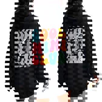 Cool Mimi Club Mother's Day Groovy Retro Best Mom Ever Women Oversized Hoodie Back Print - Thegiftio