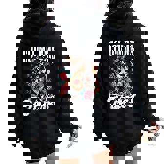 Cool Moms Have Tattoos Happy Tatoos Mom Women Oversized Hoodie Back Print - Thegiftio