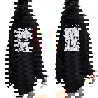 Coquette Lace Floral Pastel Senior 2026 Senior 26 Graduation Women Oversized Hoodie Back Print | Mazezy