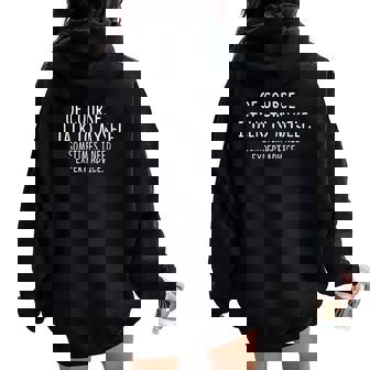 Of Course I Talk To Myself Sometimes I Need Expert Advice Sweat à capuche oversize pour femme avec imprimé dans le dos - Cadeauxyz