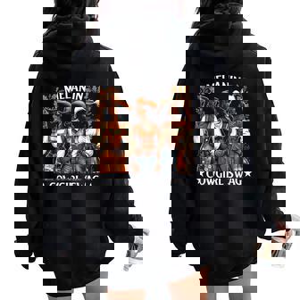 Cowgirl For African Melanin Cow Girl Outfit Women Oversized Hoodie Back Print - Thegiftio