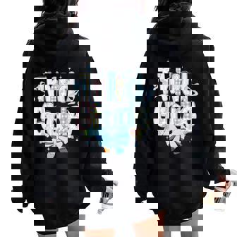 Cute Floral Preppy Third Grade Back To School Teacher Girl Women Oversized Hoodie Back Print | Mazezy