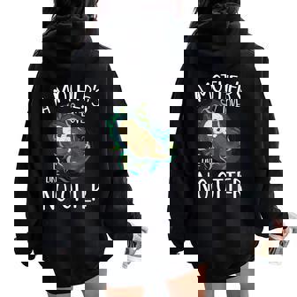 Cute Love Mother Like No Otter Pun Parody Happy Mother's Day Women Oversized Hoodie Back Print - Seseable