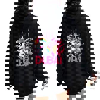 Dabbing ユニコーン 恐竜 男性 女性 男の子 女の子 キッズ ドバイ レディース オーバーサイズ パーカー バックプリント - Kawaiitshirt