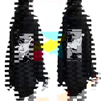 Daffy Duck レディース オーバーサイズ パーカー バックプリント - Kawaiitshirt