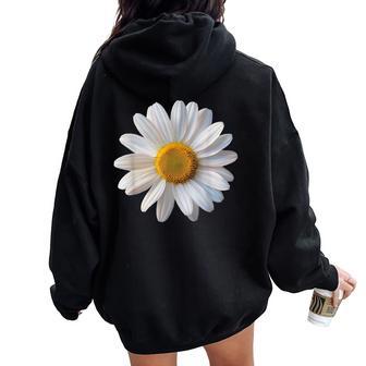 Daisy Floral Flower Graphic Women Oversized Hoodie Back Print - Thegiftio UK