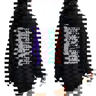 Dance Lover Retrointage Es O Niñas Women Oversized Hoodie Back Print - Regaloses