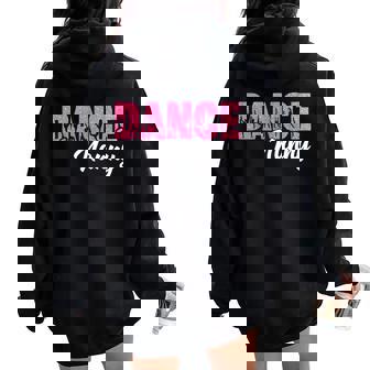 Dance Nanny Of A Dancer Nanny Dancing Leopard Mother's Day Women Oversized Hoodie Back Print | Mazezy
