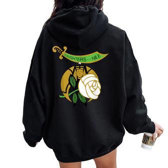 Daughters Of The Nile Don Shriners Freemasons Mother's Day Women Oversized Hoodie Back Print - Thegiftio UK